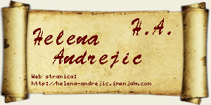 Helena Andrejić vizit kartica